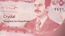  Presentation with note - Presentation design featuring handsome man with his pretty daughter background and a dark gray colored foreground