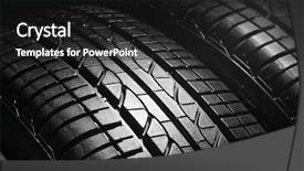  Presentation with tires - PPT theme consisting of tyre design - car tires closeup background and a  colored foreground