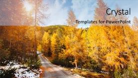  Presentation with scenic - PPT layouts consisting of tyrol italy europe great picture background and a light blue colored foreground