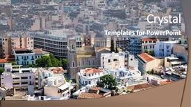  Presentation with ev charging station - Beautiful slides featuring tzistarakis mosque and monastiraki metro backdrop and a  colored foreground