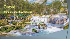  Presentation with waterfall - Slides enhanced with u - pwe gauk waterfall pyin oo background and a tawny brown colored foreground