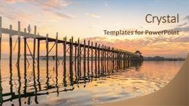  Presentation with pedestrian bridge - Slide deck featuring u-bein bridge in mandalay background and a lemonade colored foreground