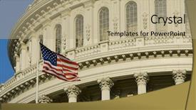  Presentation with capitol - Audience pleasing presentation consisting of u s flag - u s capitol washington d backdrop and a coral colored foreground