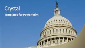  Presentation with capitol - Presentation enhanced with u s flag - u s capitol washington d background and a teal colored foreground