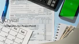  Presentation with tax income - Presentation enhanced with u-s-individual-income-tax background and a light gray colored foreground