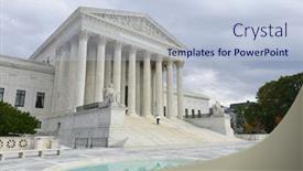  Presentation with united states supreme court - Slide set enhanced with u-s-supreme-court-building background and a lemonade colored foreground
