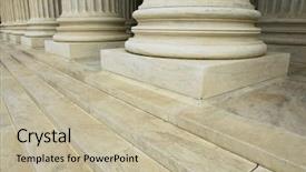  Presentation with supreme court - Slide deck featuring u s supreme court building background and a mint green colored foreground