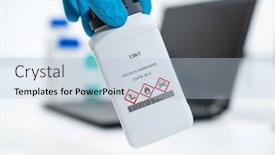  Presentation with packaging - PPT theme featuring ubr3-uranium-tribromide-cas-13470 background and a light blue colored foreground