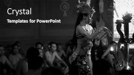  Presentation with ramayana - Amazing theme having ubud-bali-indonesia-feb-27 backdrop and a dark gray colored foreground