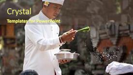  Presentation with blessing - Audience pleasing presentation theme consisting of ubud-bali-indonesia-july-16 backdrop and a tawny brown colored foreground