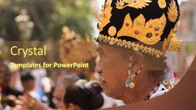  Presentation with prayer - PPT theme consisting of ubud-bali-indonesia-nov-1 background and a tawny brown colored foreground