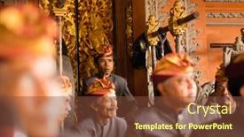  Presentation with queen - Beautiful PPT theme featuring ubud-bali-indonesia-nov-1 backdrop and a tawny brown colored foreground
