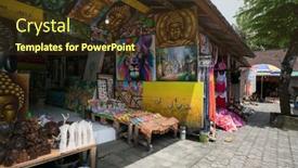  Presentation with pura - Colorful PPT layouts enhanced with ubud-bali-march-14-2016 backdrop and a tawny brown colored foreground