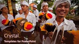  Presentation with ritual - Amazing presentation theme having ubud-bali-march-18-melasti backdrop and a wine colored foreground