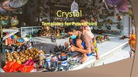  Presentation with tourism culture - Colorful slides enhanced with ubud-indonesia-feb-26-2016 backdrop and a tawny brown colored foreground