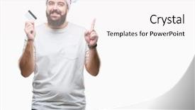  Presentation with formula one car - PPT theme enhanced with uestion money - young caucasian man wearing christmas background and a white colored foreground