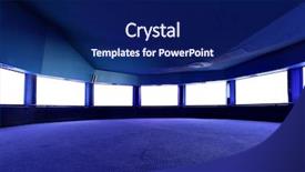  Presentation with ufo - Presentation theme enhanced with ufo - interior with blank white screens background and a navy blue colored foreground