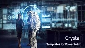  Presentation with ufo - Audience pleasing PPT theme consisting of ufo - scientists designing space suit mixed backdrop and a wine colored foreground