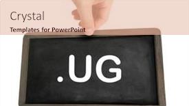  Presentation with name - Audience pleasing PPT theme consisting of ug-domain-name backdrop and a coral colored foreground