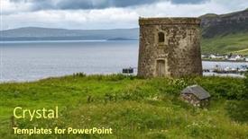  Presentation with 19th century - Presentation design enhanced with uig-bay-with-the-uig background and a tawny brown colored foreground