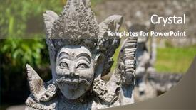  Presentation with indonesia culture - Cool new PPT theme with ujung water palace bali indonesia backdrop and a  colored foreground