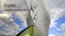  Presentation with mirror - Presentation theme featuring uk - abstract mirror pattern sky background background and a light gray colored foreground