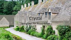  Presentation with vote england - Theme with uk bibury is a village background and a light gray colored foreground