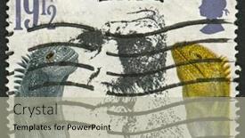  Presentation with death - Slide set having uk-circa-1982-a-stamp background and a light gray colored foreground