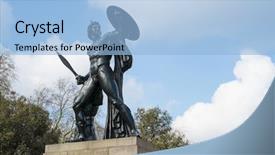  Presentation with hyde park - Slides having uk dedicated to the duke background and a light blue colored foreground