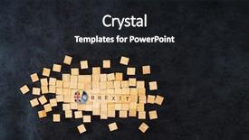  Presentation with brexit - Amazing slides having uk financial crisis - brexit concept - national flag backdrop and a dark gray colored foreground