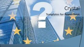  Presentation with brexit - Cool new theme with uk financial crisis - brexit concept - uk economy backdrop and a light blue colored foreground