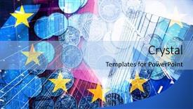  Presentation with brexit - Presentation featuring uk financial crisis - brexit concept - uk economy background and a light blue colored foreground
