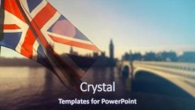  Presentation with parliament - Beautiful presentation theme featuring uk flag with big ben backdrop and a wine colored foreground