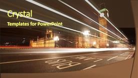  Presentation with parliament - Colorful slides enhanced with uk parliament - nocturne scene with big beng backdrop and a tawny brown colored foreground