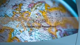  Presentation with area - Presentation theme consisting of ukraine-area-of-europe-globe background and a coral colored foreground