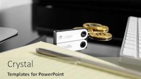  Presentation with hardware - Amazing PPT theme having ukraine-rovno-on-november-10 backdrop and a soft green colored foreground