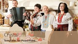  Presentation with music traditional - Beautiful presentation theme featuring  backdrop and a  colored foreground