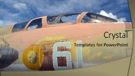 Presentation with soviet - Beautiful presentation design featuring ukrainian former soviet military plane backdrop and a coral colored foreground