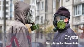  Presentation with h1n1 - Beautiful presentation design featuring ukrainian panic of h1n1 kiev backdrop and a gray colored foreground