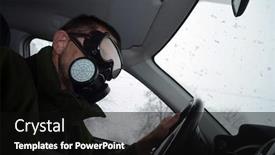  Presentation with virus - Beautiful slides featuring ukrainian-panic-of-pandemic-covid19 backdrop and a black colored foreground