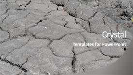  Presentation with land degradation - Cool new presentation design with ukrainian soil degradation near kiev backdrop and a gray colored foreground