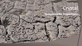  Presentation with land degradation - Presentation theme consisting of ukrainian soil degradation near kiev background and a gray colored foreground