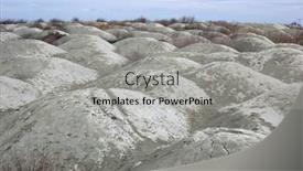  Presentation with soil texture - Cool new PPT theme with ukrainian-soil-grungy-arid-land backdrop and a light gray colored foreground