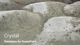  Presentation with soil texture - Amazing theme having ukrainian-soil-grungy-arid-land backdrop and a gray colored foreground