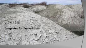  Presentation with soil texture - PPT layouts consisting of ukrainian-soil-grungy-arid-land background and a light gray colored foreground