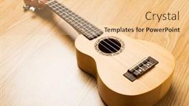  Presentation with ukulele - Slide deck enhanced with ukulele background and a lemonade colored foreground