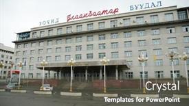  Presentation with mongolia - Beautiful theme featuring ulan-bator-mongolia-july-2 backdrop and a dark gray colored foreground