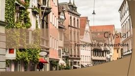  Presentation with danube - Colorful theme enhanced with ulm-germany-may-12-2014 backdrop and a coral colored foreground