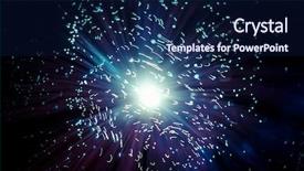  Presentation with fiber optics - Cool new presentation theme with ultra fast internet communications thin backdrop and a navy blue colored foreground