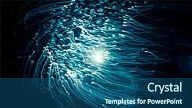  Presentation with thin blue line - Presentation featuring ultra fast internet communications thin background and a ocean colored foreground